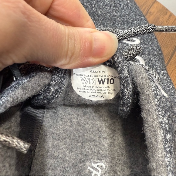 Allbirds‎ Wool Runners Gray Size 10 Womens WR - Picture 9 of 9
